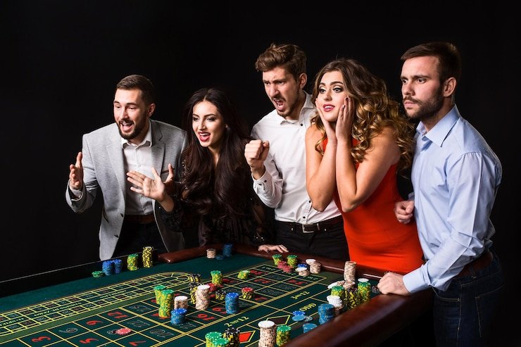 Casino Hold'em table with live dealer on asiajp88 mobile
